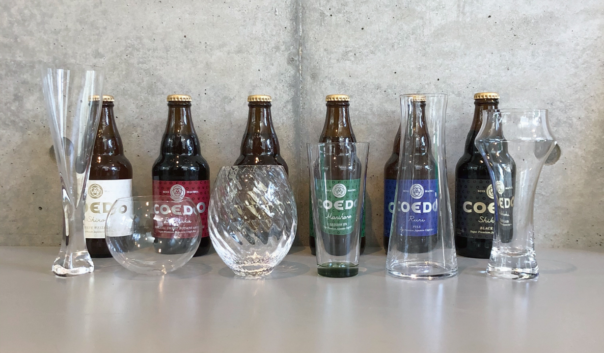 COEDO,コエドビール,ビールグラス