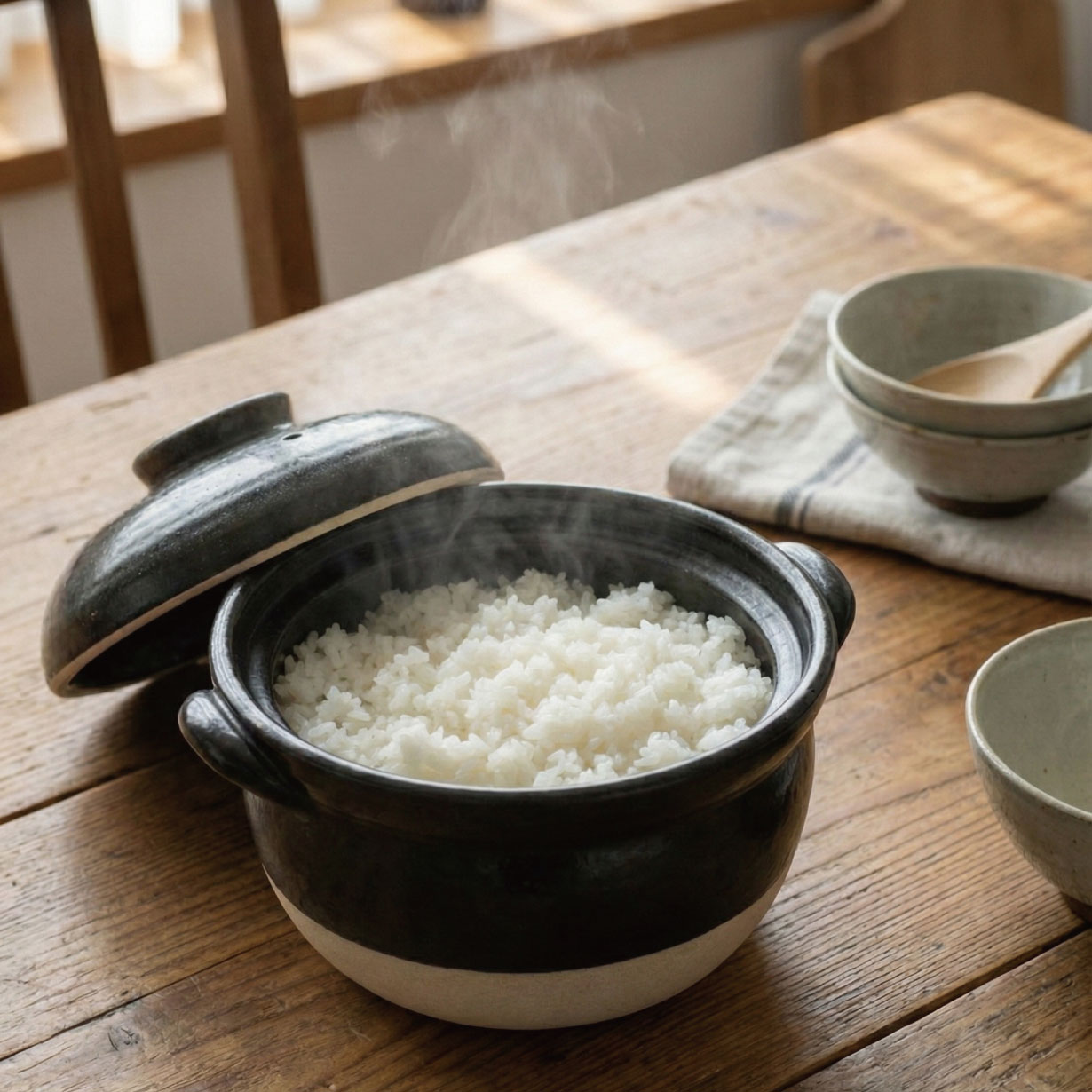 萬古焼,土鍋,ご飯,炊飯,土鍋ご飯,絶品ごはん鍋,3合炊き