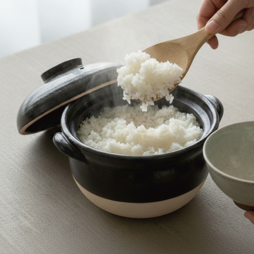 萬古焼 | 絶品ごはん鍋 3合炊き 中蓋付 ご飯用土鍋　[三重]
