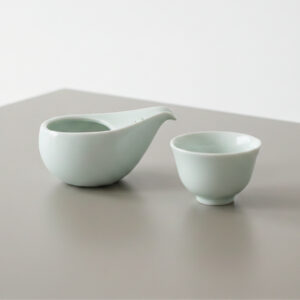 萬古焼 | ひとしずく急須セット 玉露やかぶせ茶用急須+煎茶碗　[三重]